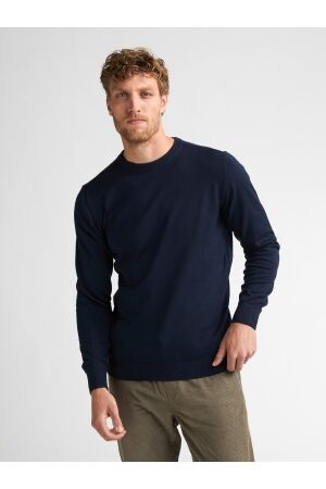 Petrol Petrol m-ros-kwr201 knitwear round neck basic Trui 5178 navy blue