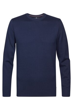 Petrol Petrol m-ros-kwr201 knitwear round neck basic Trui 5178 navy blue