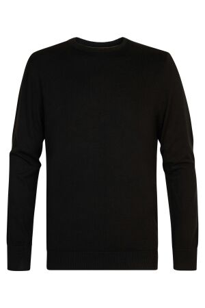 Petrol Petrol m-ros-kwr201 knitwear round neck basic Trui 9999 black
