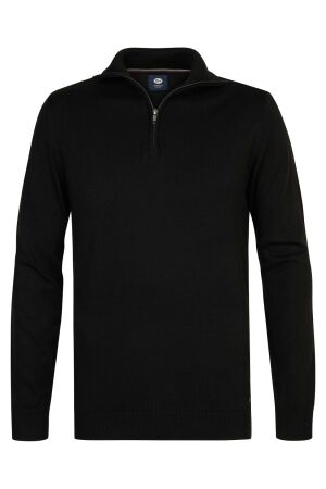Petrol Petrol m-ros-kwc202 knitwear collar Trui 9999 black