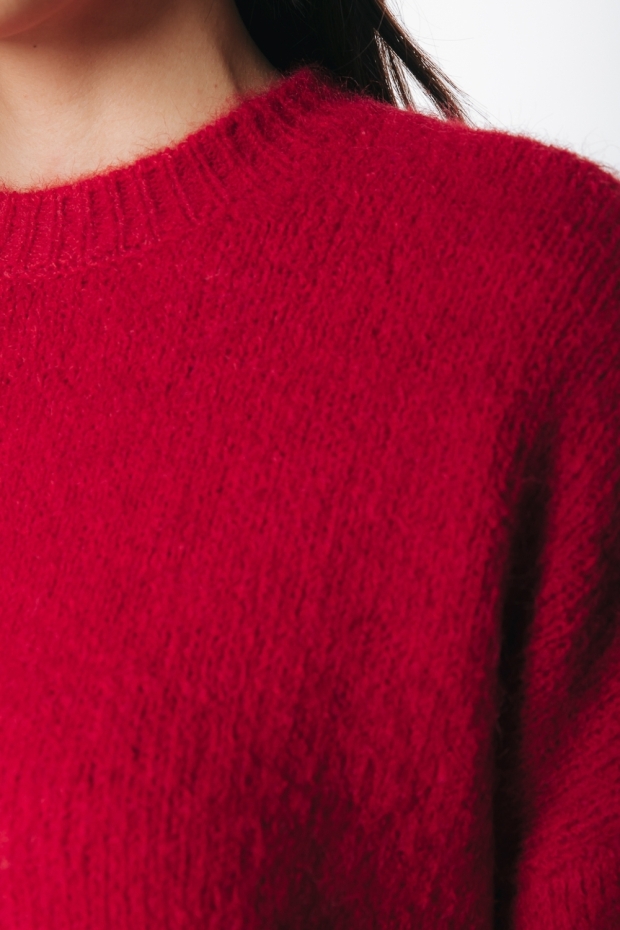 Colourful Rebel Olivia Crewneck Knitted Sweater WK118443 600 red