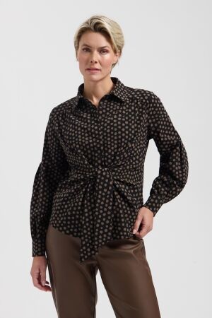 LADY DAY LADY DAY sterre l30.380.3635 Blouse truffle/black
