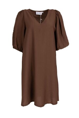 Azzurro Azzurro dress a-3844 Jurken dark brown
