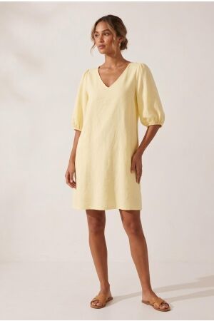 Azzurro Azzurro dress a-3844 Jurken light yellow