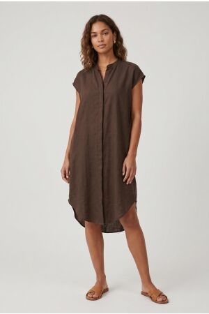 Azzurro Azzurro dress a-3894 Jurken dark brown