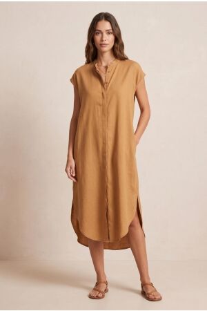 Azzurro Azzurro dress a-3966 Jurken camel