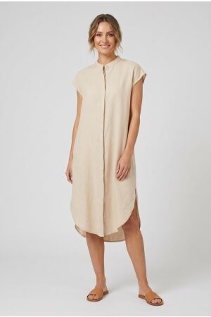 Azzurro Azzurro dress a-3966 Jurken light beige