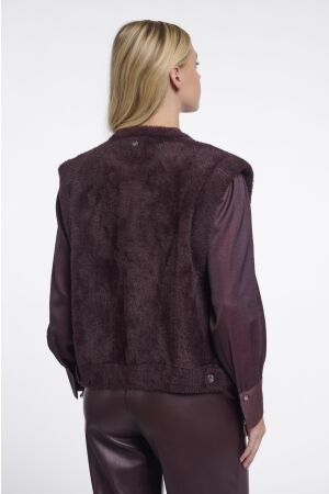 Rino & Pelle Rino & Pelle short waistcoat elona.5002611 Vest fudge cloak