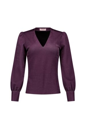 Studio Anneloes Studio Anneloes crisje top 14464 T-shirt Lange mouw 3801 blackberry/silver
