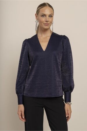 Studio Anneloes Studio Anneloes crisje top 14464 T-shirt Lange mouw 6501 navy/silver