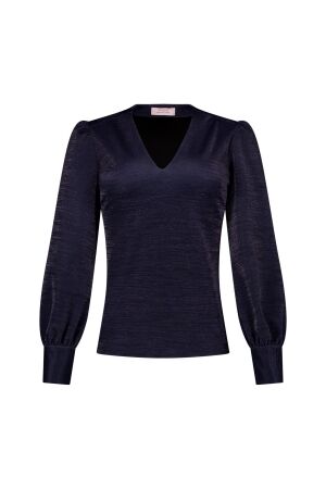 Studio Anneloes Studio Anneloes crisje top 14464 T-shirt Lange mouw 6501 navy/silver