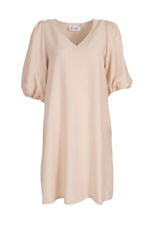 Azzurro Azzurro dress a-3844 Jurken l.beige