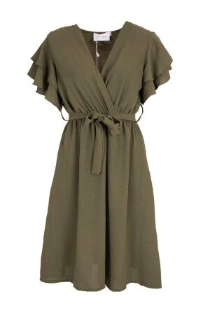 Azzurro Azzurro dress a-8798 Jurken army green