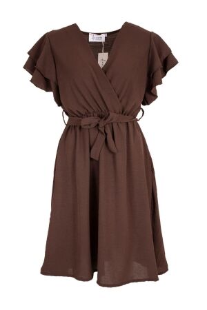 Azzurro Azzurro dress a-8798 Jurken dark brown