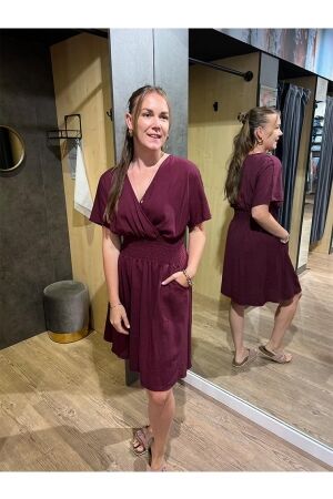 Azzurro Azzurro dress a-7111-1 Jurken bordo