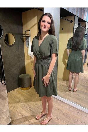 Azzurro Azzurro dress a-7111-1 Jurken army green