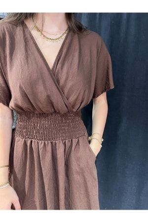 Azzurro Azzurro dress a-7111-1 Jurken dark brown