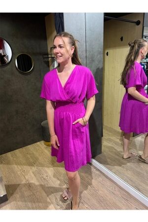 Azzurro Azzurro dress a-7111-1 Jurken magenta