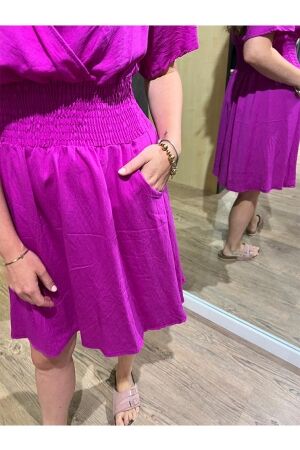 Azzurro Azzurro dress a-7111-1 Jurken magenta