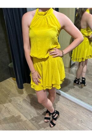 Rammani Rammani jurk kort 41841 Jurk yellow
