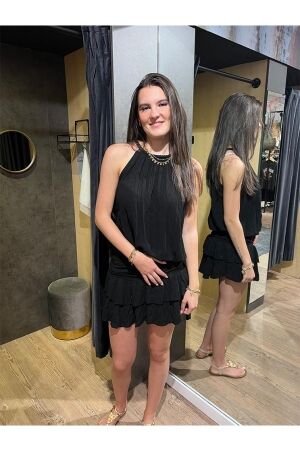 Rammani Rammani jurk kort 70381 Jurk black