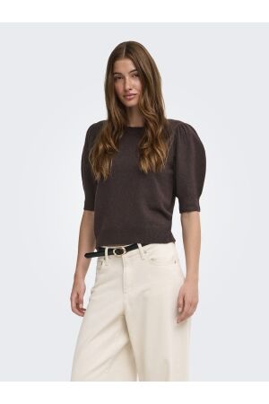 Only Only onlrica 2/4 pullover knt noos Trui chocolate torte melange