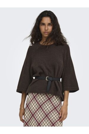 Only Only onlsimoni 3/4 pullover knt noos Trui coffee bean melange