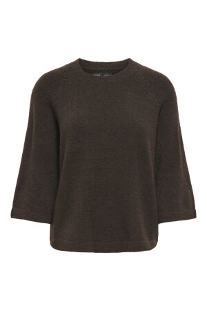 Only Only onlsimoni 3/4 pullover knt noos Trui coffee bean melange
