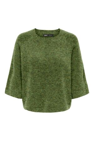 Only Only onlsimoni 3/4 pullover knt noos Trui forest night melange