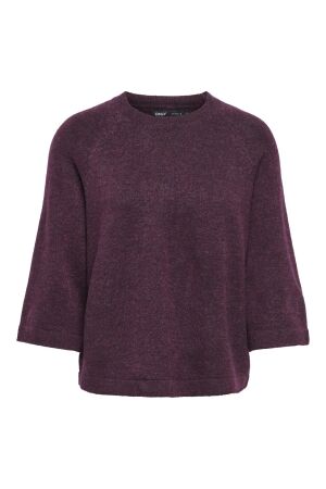Only Only onlsimoni 3/4 pullover knt noos Trui mauve wine melange