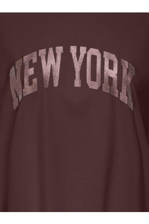 Only Only onlvivvi s/s lovely top cs jrs T-shirts deep mahogany