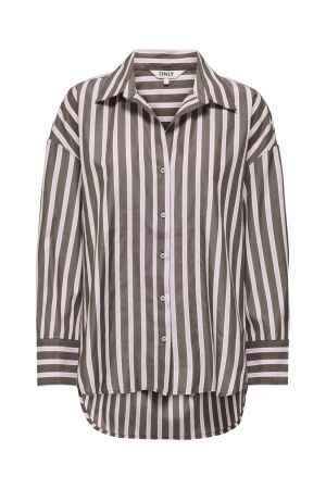 Only Only onloregon alva ls reg shirt noos wvn Blouse coffee bean