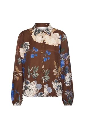 Helena Hart Helena Hart blouse farah print 7887 Blouse choco