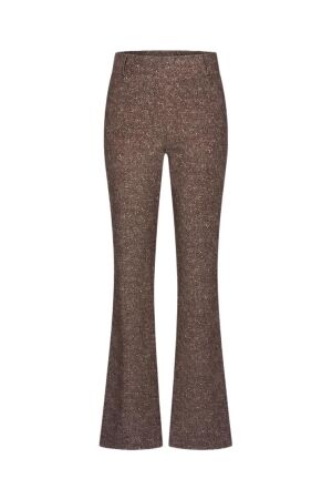 Helena Hart Helena Hart broek flair lano lurex 7853 Flared choco