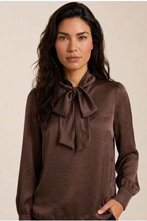 Helena Hart Helena Hart blouse jesse uni 7880 Blouse choco