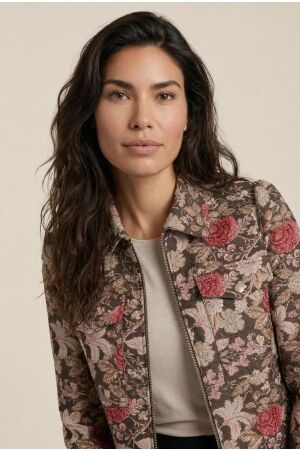 Helena Hart Helena Hart blazer riga bloem 7848 Blazers aster choco