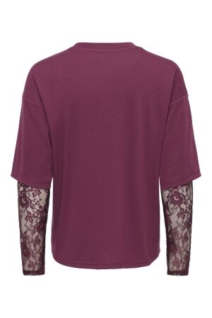 Only Only onltahlia l/s lace top pr jrs T-shirt Lange mouw fig