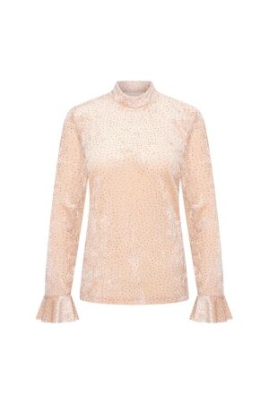 Helena Hart Helena Hart pull paillet 7885 T-shirt Lange mouw nude