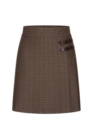Helena Hart Helena Hart rok clan lano g. ruit 7897 Skort choco