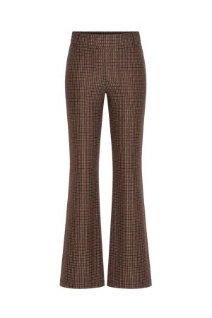Helena Hart Helena Hart broek flair lano g. ruit 7852 Flared choco