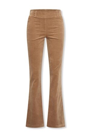 Helena Hart Helena Hart broek flair velvet 7559 Flared camel