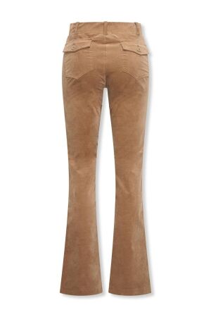 Helena Hart Helena Hart broek flair velvet 7559 Flared camel