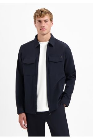 No- Excess No- Excess overshirt full zipper stretch sedoc n5104 Overshirt night