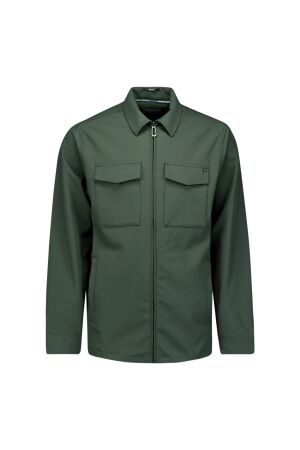 No- Excess No- Excess overshirt full zipper stretch sedoc n5104 Overshirt dark steel