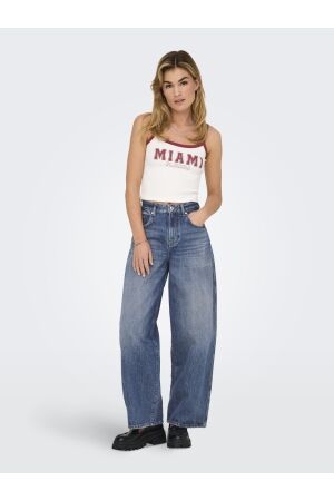 Only Only onltaylor hw barrel dnm tai466 noos Broek dark blue denim
