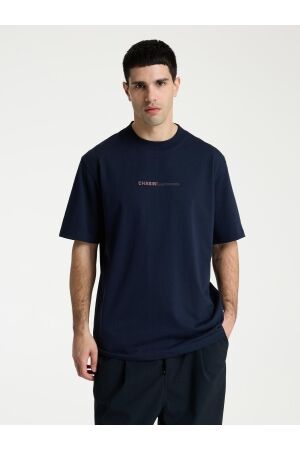 Chasin Chasin reco Print T-shirts e6025 - navy blazer