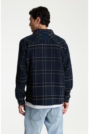 Chasin Chasin jaxon grid Vest e6025 - navy blazer