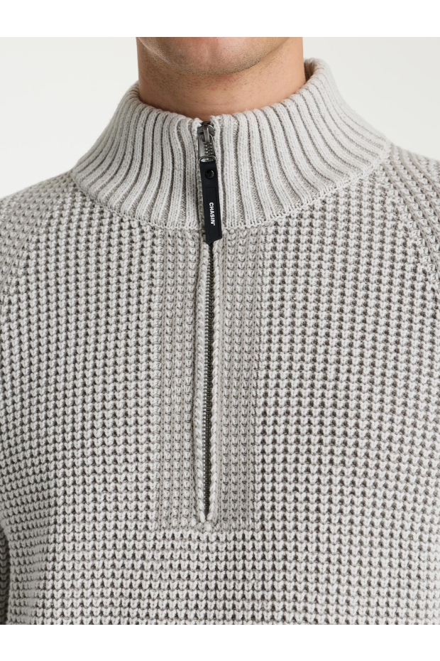 Chasin OLIVER DUAL HALF ZIP E8007 - glacier grey