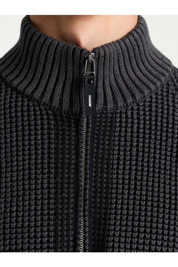 Chasin OLIVER DUAL HALF ZIP E9002 - black oyster