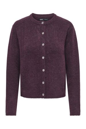 Only Only onlsimoni l/s o-neck cardigan knt noos Vest mauve wine